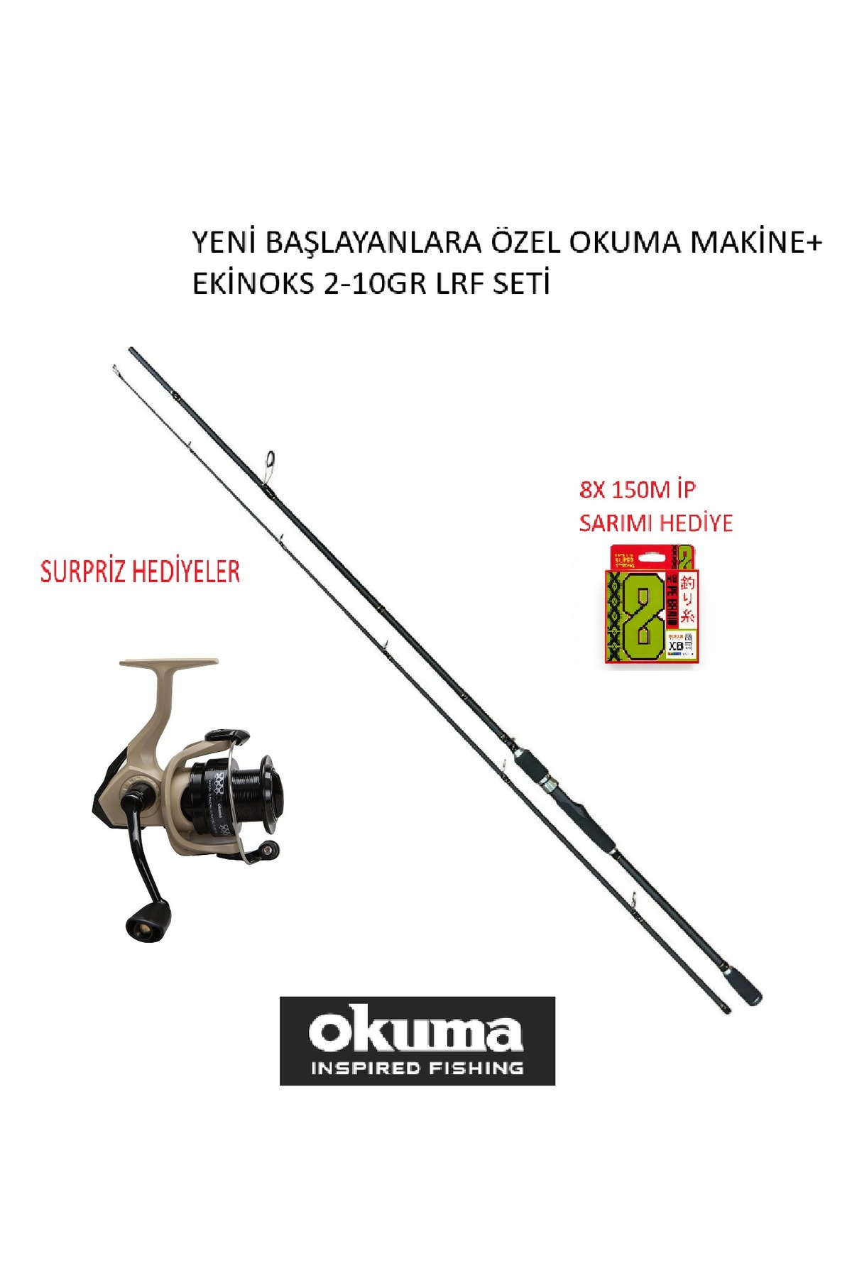 Okuma Outrax OR-1000 SGA 1+1BB Olta Makinesi+Ekinoks 210 cm 2-10