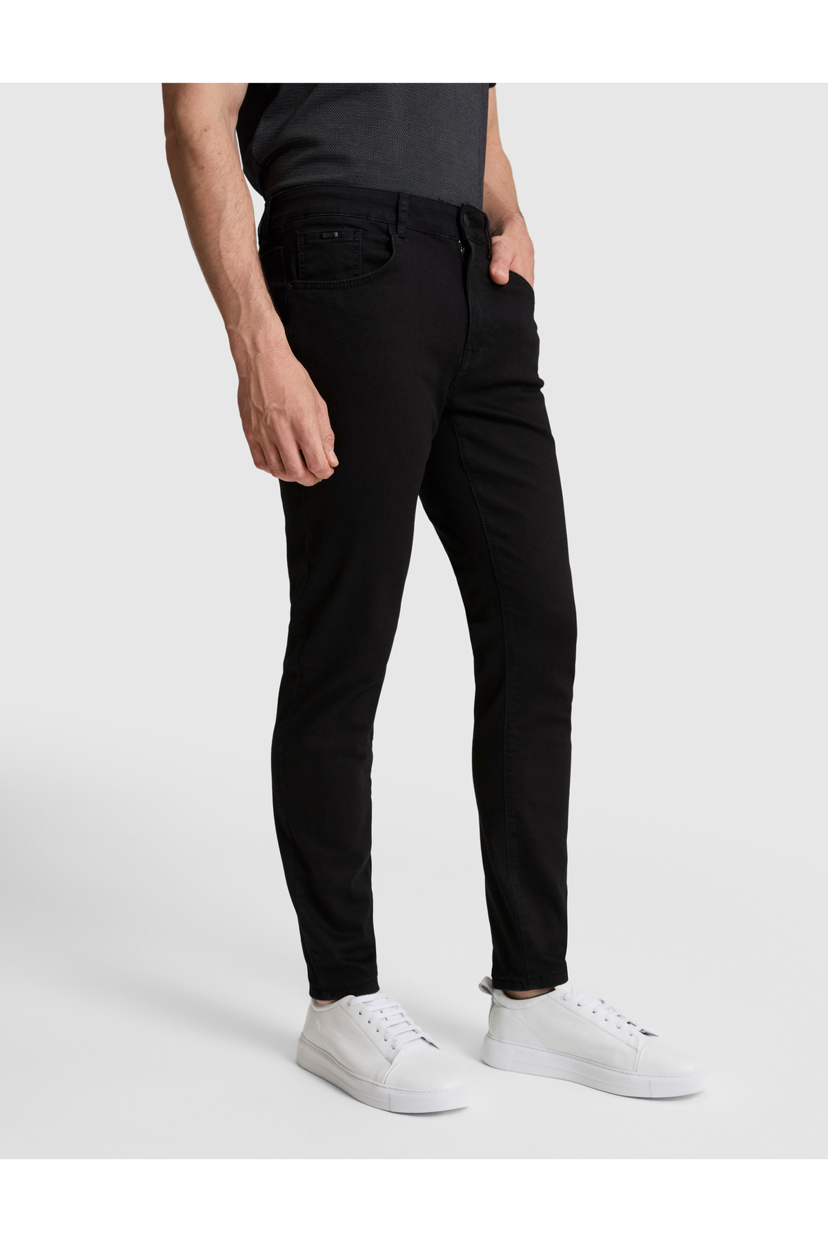 Pierre Cardin Siyah Slim Fit Jean Pantolon 50321006-VR046 görsel 4