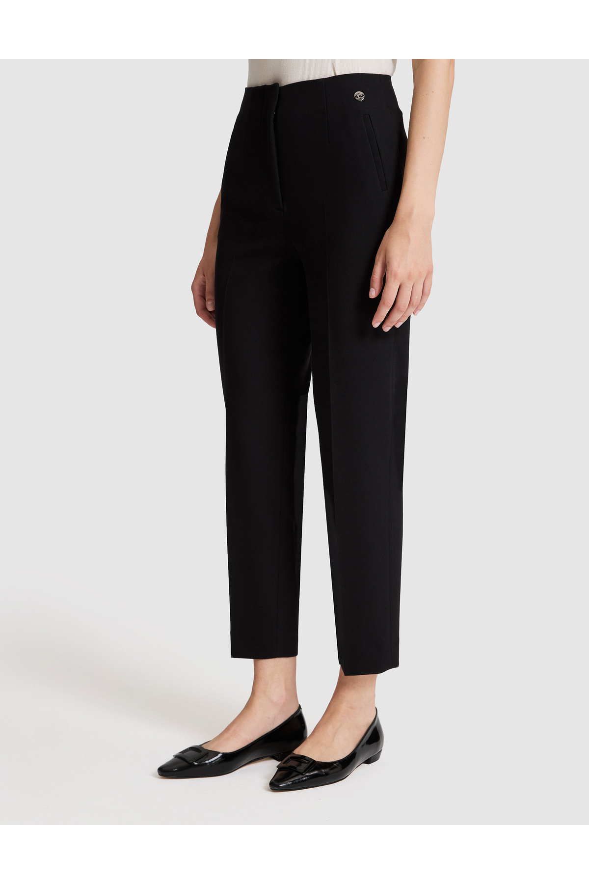 Pierre Cardin Siyah Carrot Fit Kumaş Pantolon 50319939-VR046 görsel 4