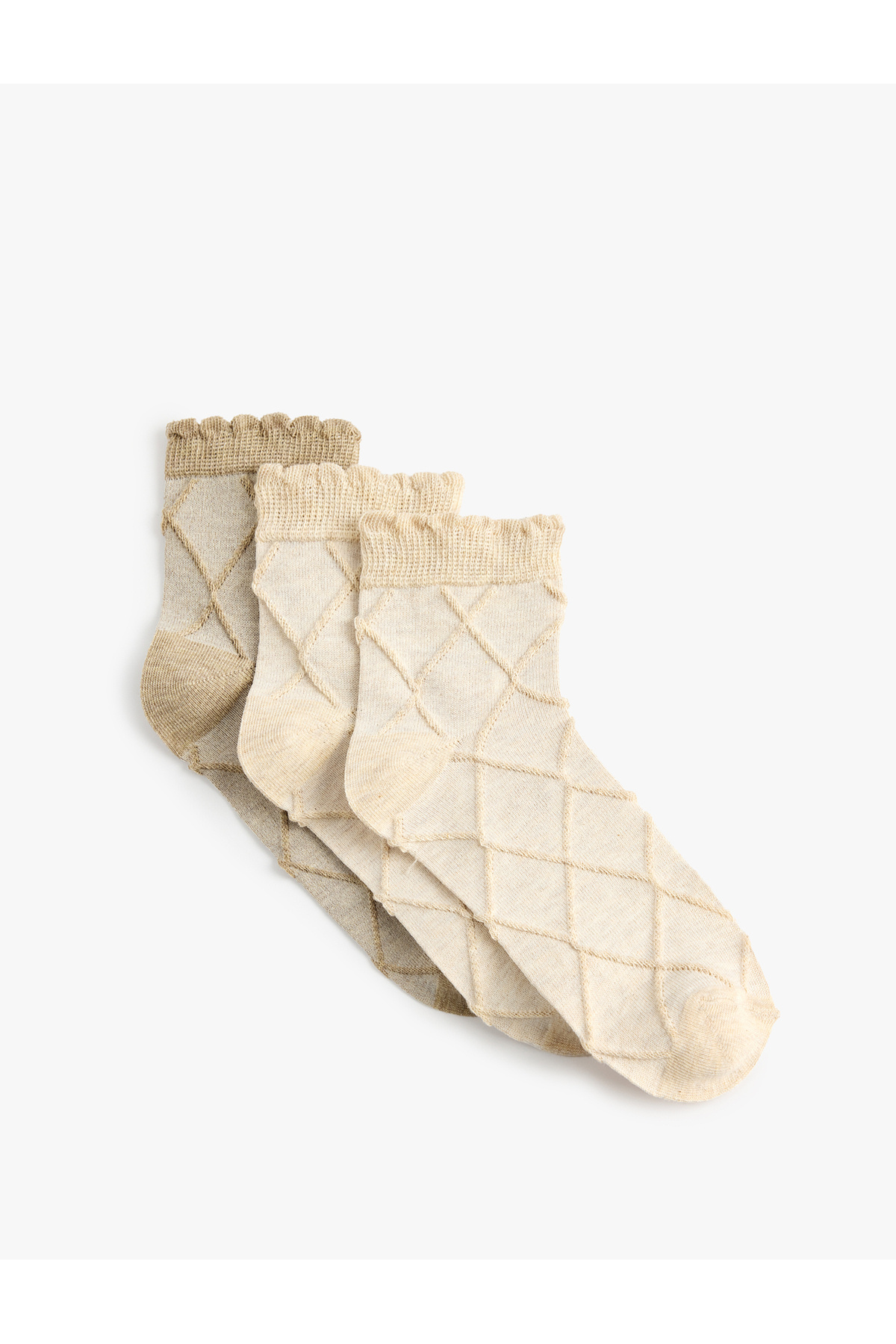 Textured 3-Piece Socket Socks Set