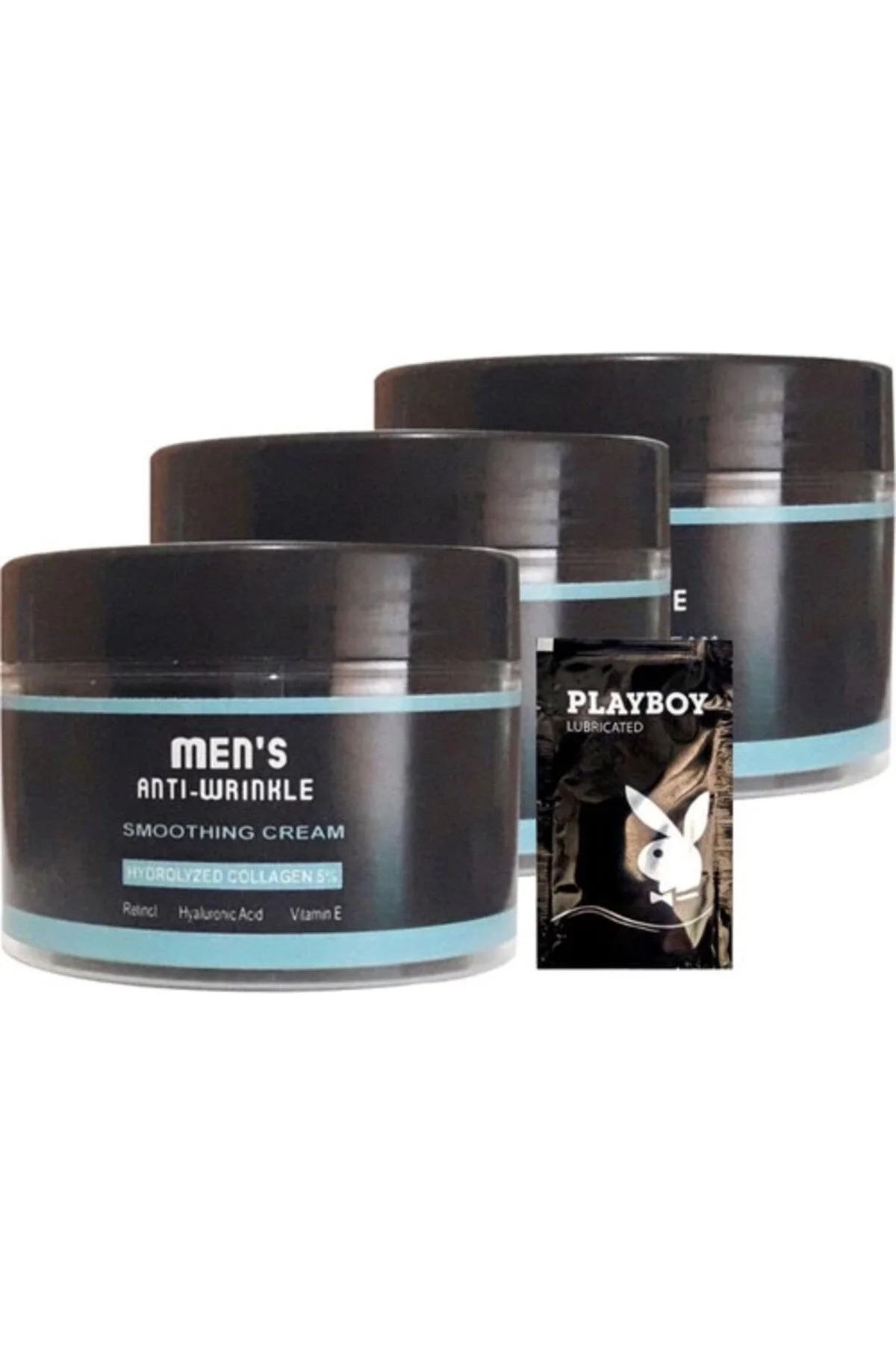 Bezos Mens 3 Adet SNMP20328 Smoothing Cream 100 ml Antiwrinkle Erkek Yüz Cilt Kremi + Yanında Jel — GU-EYF-24942-AGC01