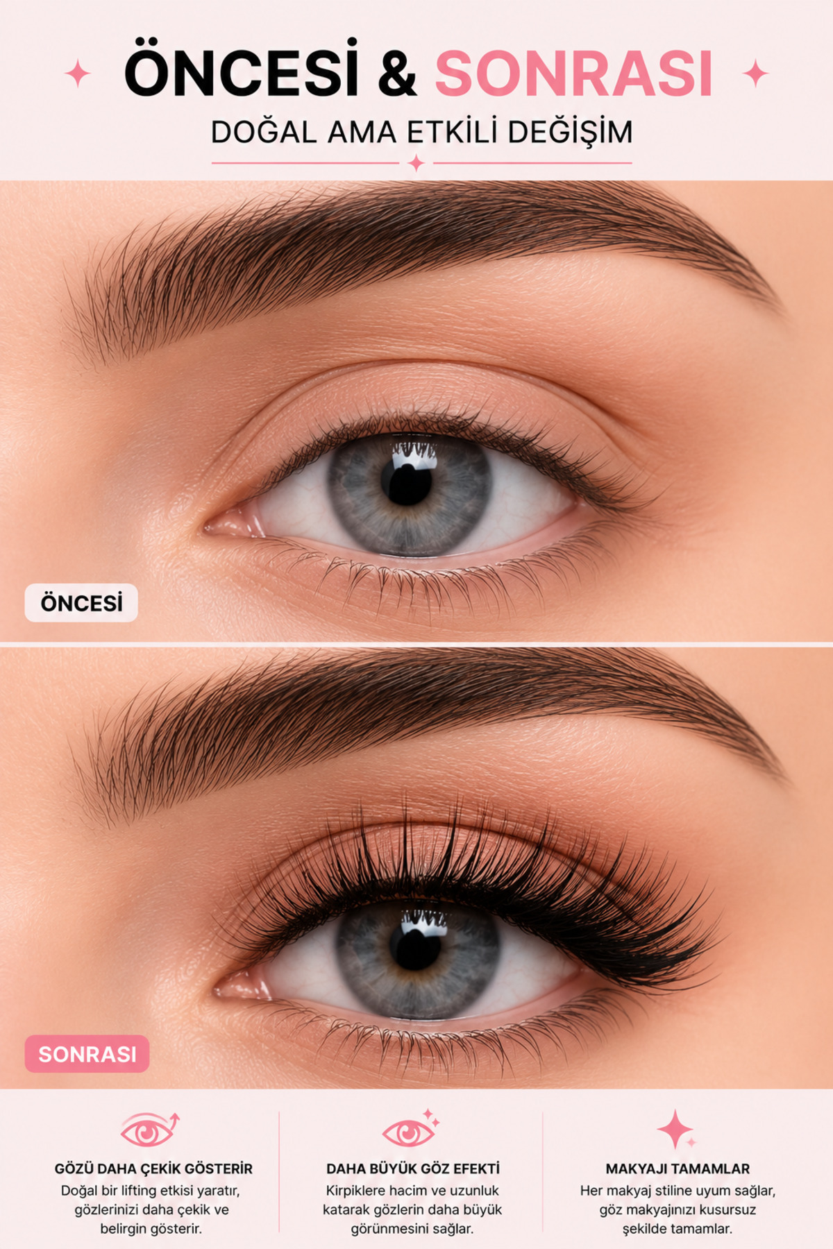Yapıştırıcısız Kendinden Yapışkanlı Takma Kirpik/ Fox Eye Kısadan Uzu­na Gözü Çekik Gösteren Cat Eye Kirpik Paleti — ALR-GLUEEFREEFOXEYE001 — تصویر 6 از 9