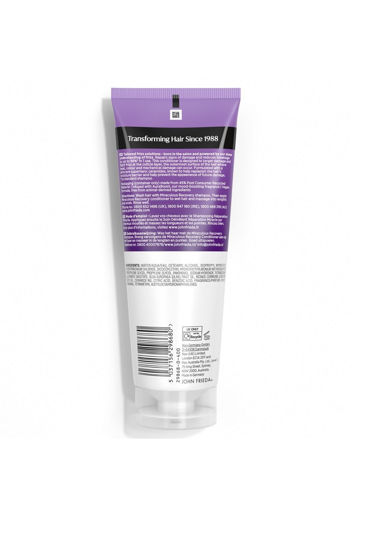 Frizz Ease Miraculous Recovery Mucizevi Onarım Saç Bakım Kremi — 415821 — تصویر 3 از 3