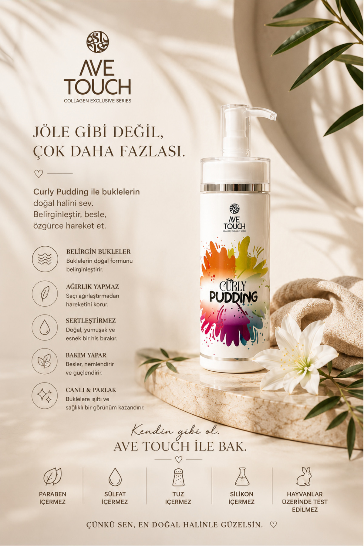 Curyl Pudding Bukle Belirginleştirici Saç Kremi 250 ml — 58 — تصویر 5 از 6