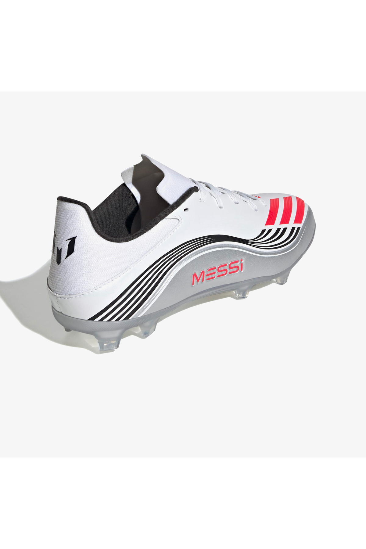 adidas F50 Messi League Firm-Multi Ground Erkek Beyaz Çim Saha Kramponu görsel 3