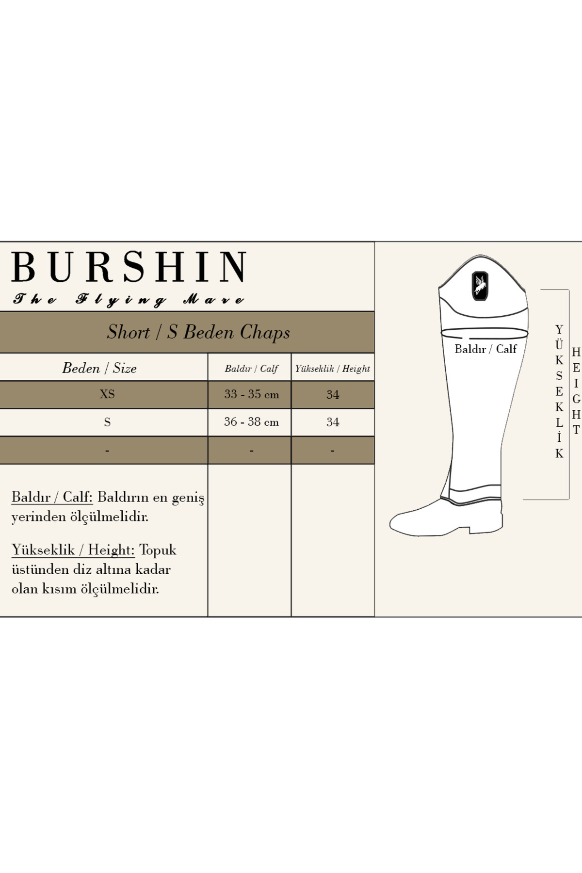 Burshin Kahve Deri Chaps S görsel 5
