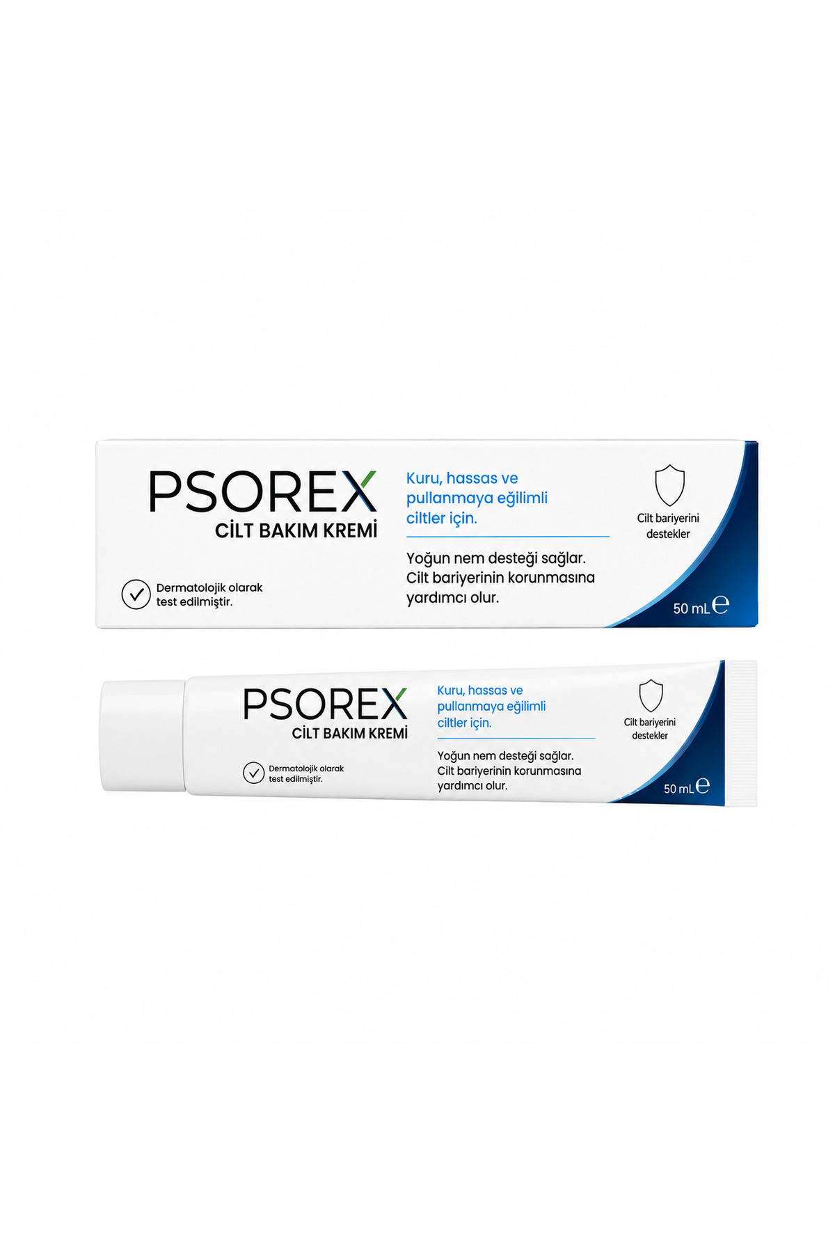 PSOREX Yoğun Nemlendirici Cilt Bakım Kremi 50 ml | Egzamaya ve Sedefe Eğilimli Ciltler İçin Bariyer Destekleyici | Kuruluk ve Kızarlık için — NPP-01