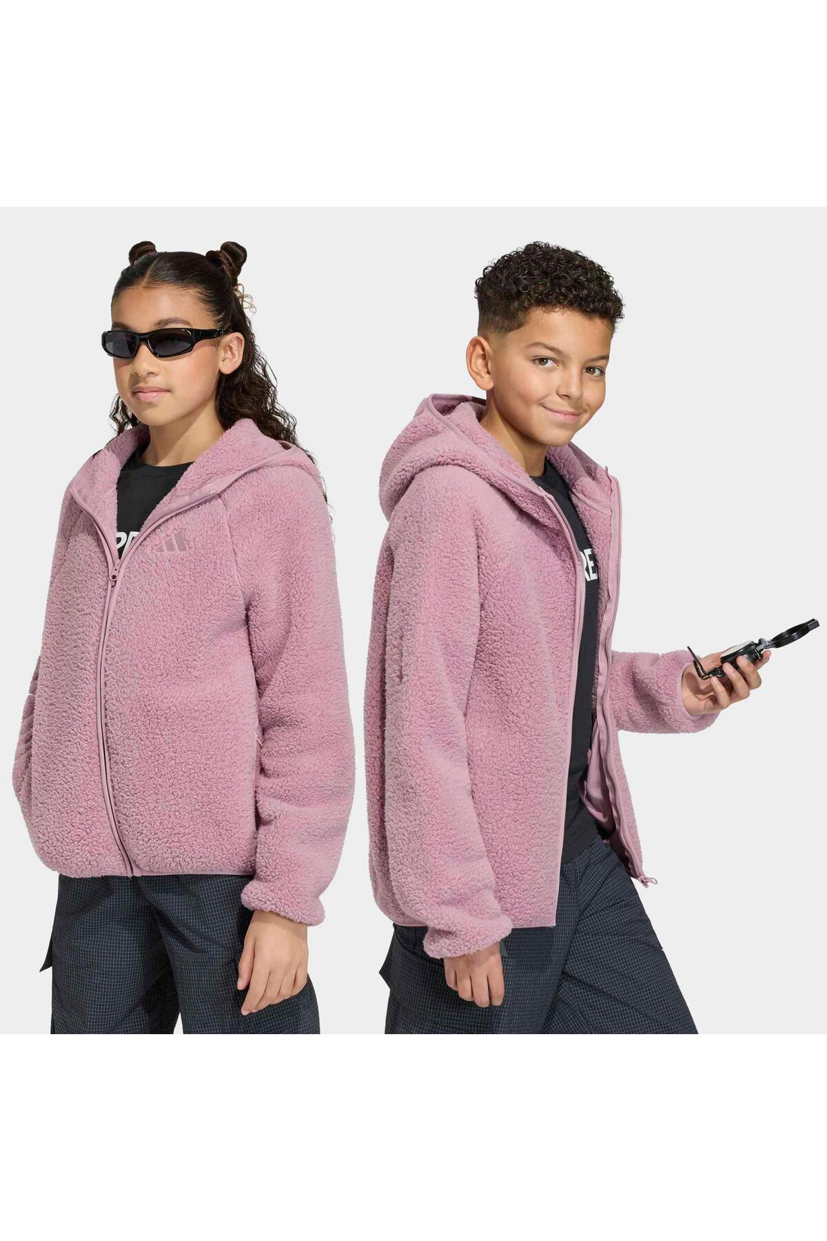 adidas K Xpl Fz Ho Fle Unisex Çocuk Spor Softshell & Polar KG7691