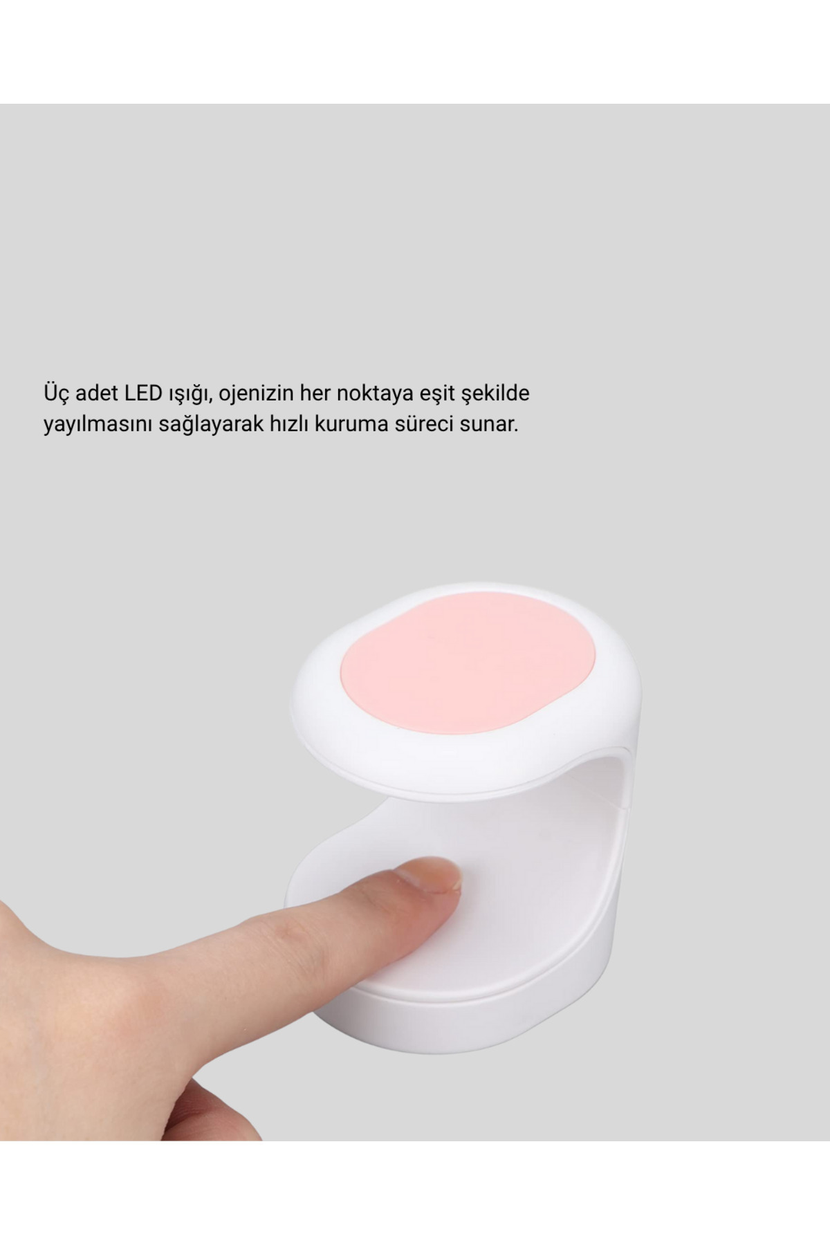 Taşınabilir Mini Oje Kurutma Makinesi 16W UV LED Hızlı Etkili Kurutucu — TYCC492C85C9F7FB8A21A9C00 — تصویر 4 از 5
