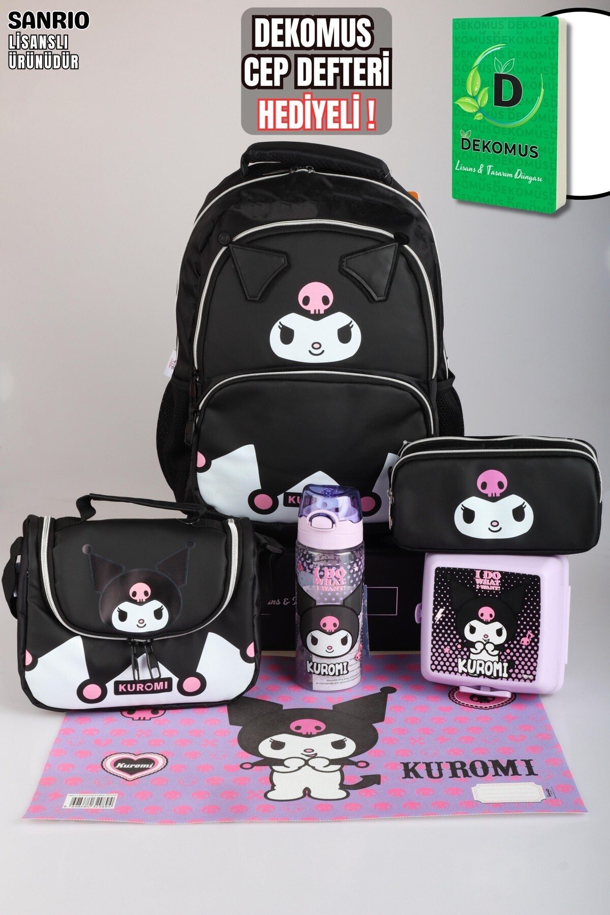 kuromi x Dekomus Lisanslı Dark Delight Collection Okul,Beslenme ve