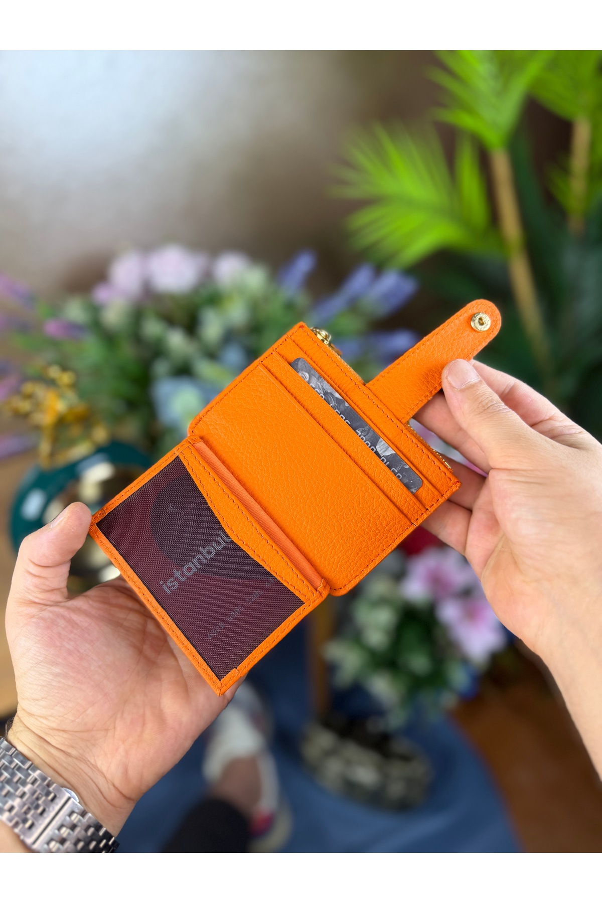 LORİS POLO Maya Unisex Hakiki deri Fermuarlı Kartlık görsel 2