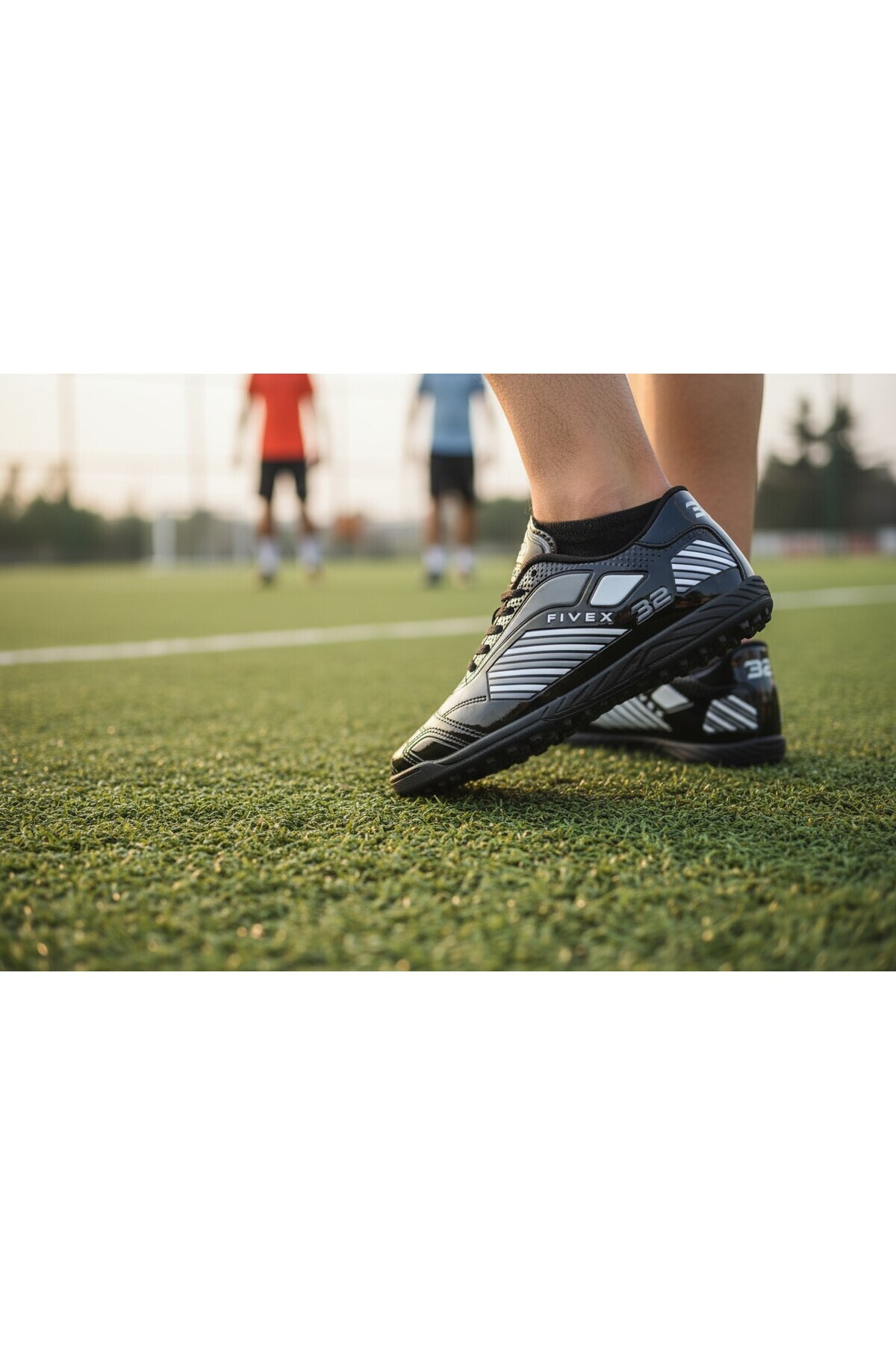 StoXStore Erkek Halı Saha Ayakkabısı Kaymaz Taban Hafif Konforlu Futbol Spor Ayakkabısı görsel 4
