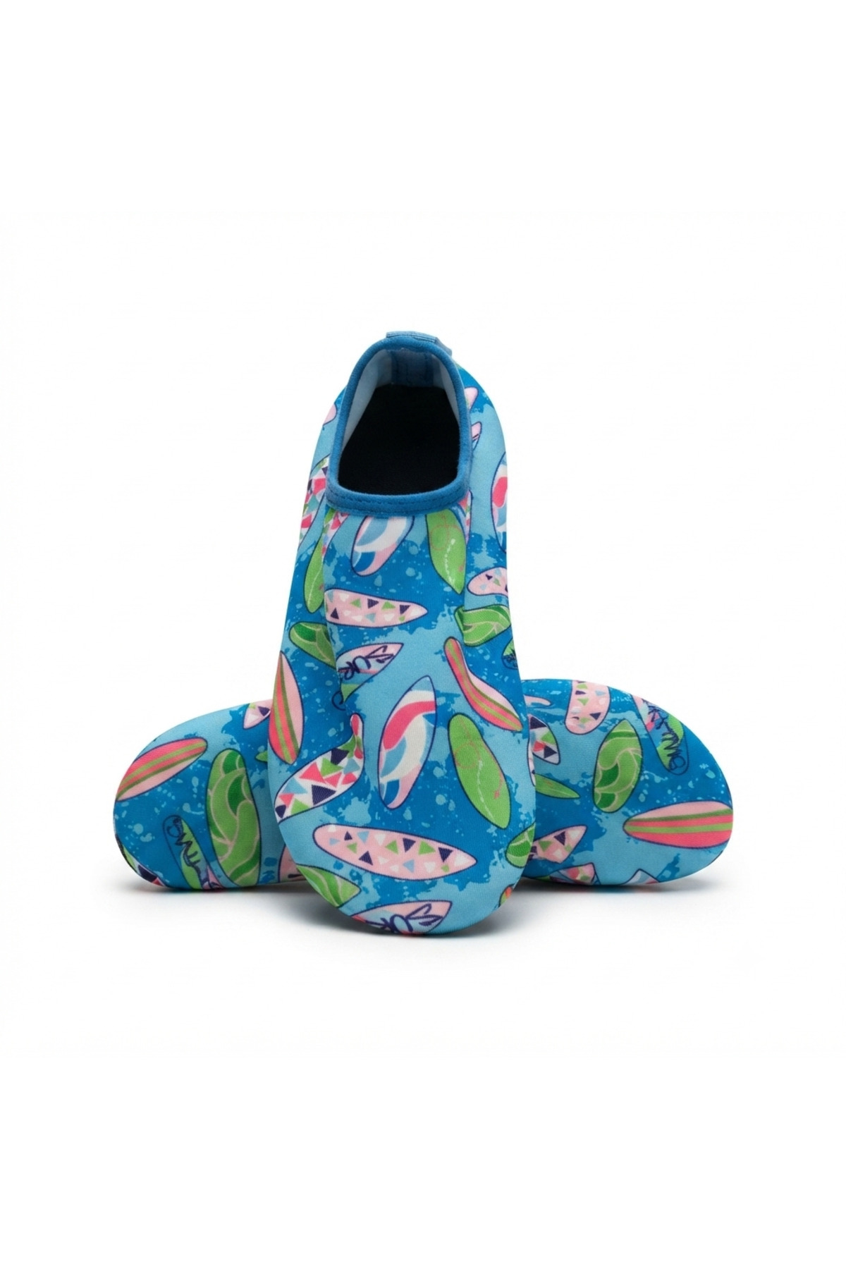 LAL's Genç Deniz ve Havuz Ayakkabısı Kaydırmaz Aqua Shoes Hızlı Kuruyan Plaj Su Ayakkabısı Desenli görsel 5