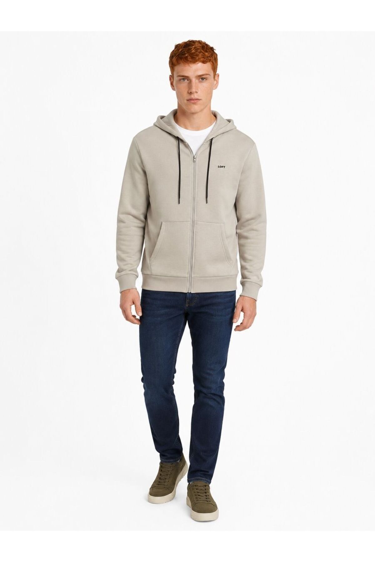 Loft Regular Fit Erkek Hırka — بژ LF2044040_Q1.V1