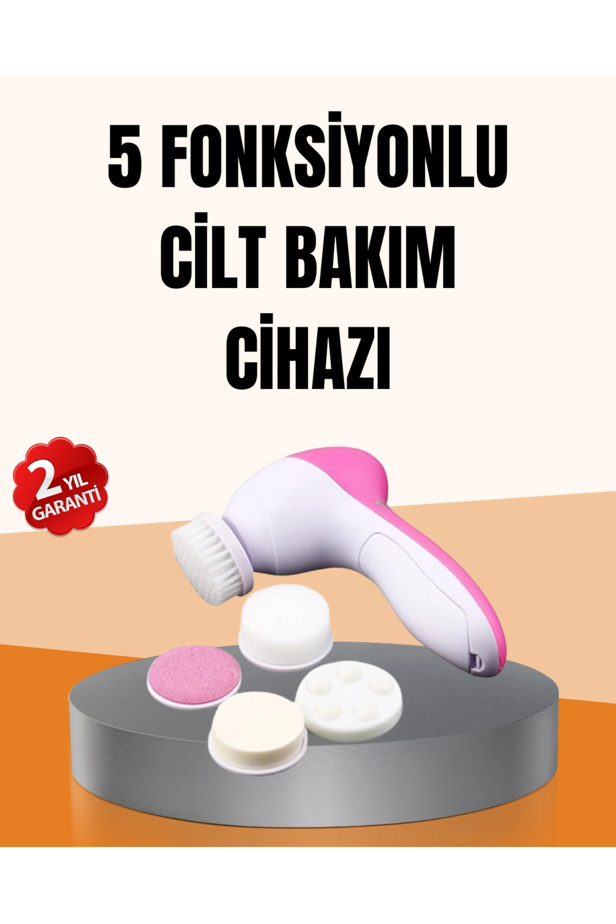 Eco Lounge Derin Temizleme ve Masaj İçin 5 Başlıklı Yüz Cilt Bakım Aleti — ML13-SFKXUCZ5N1TEMZLEYC-2