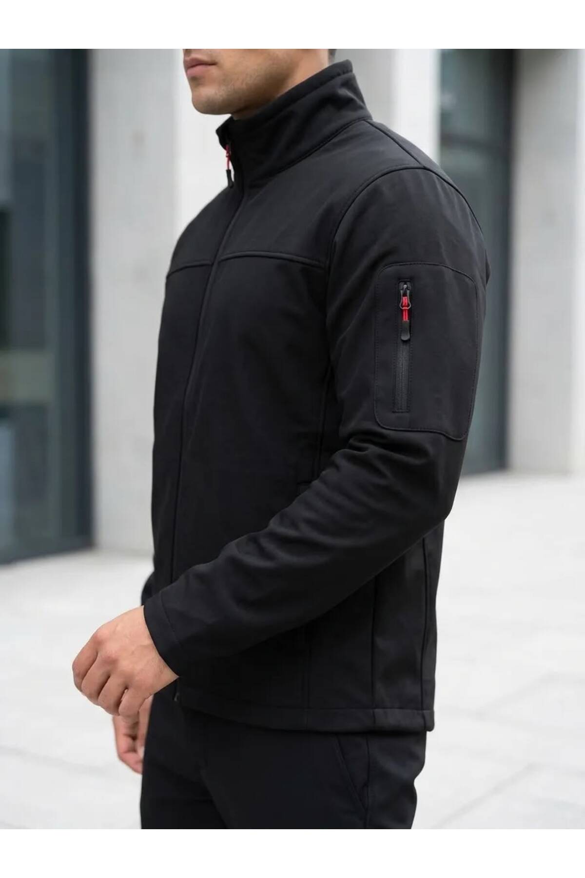 Softshell İş Montu — مشکی softshellismontu3renk — تصویر 2 از 2