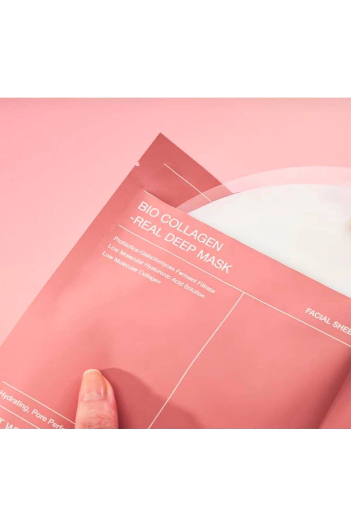 Bio Collagen Real Deep Mask 34 g – Kolajen Hidrojel Yüz Maskesi, Yoğun Nemlendirme, Gözenek ve Sıkılaştırıcı Bakım — BİODANCE TEKLİ — تصویر 2 از 6