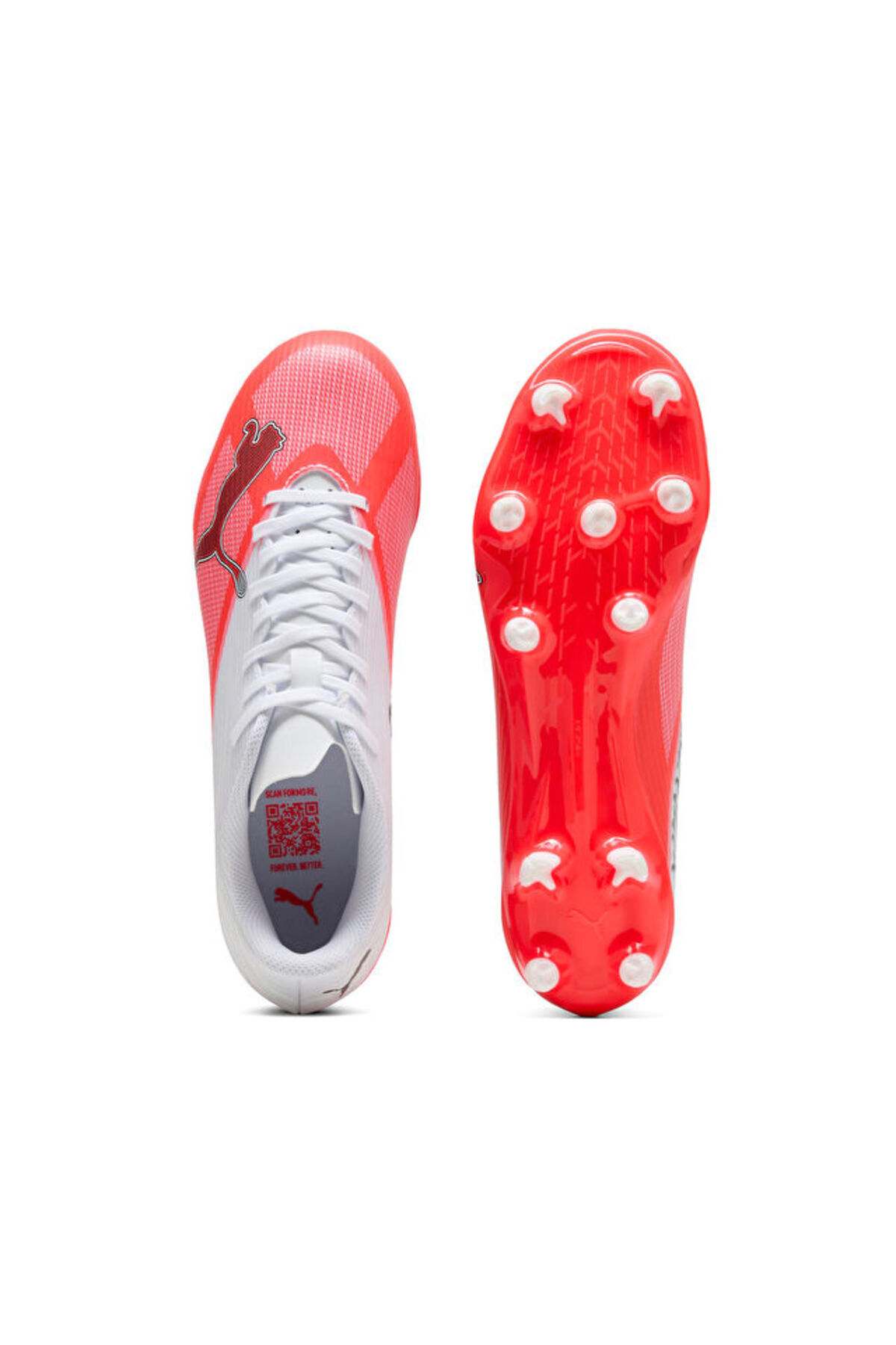 Puma ULTRA 7 PLAY FG/AG Erkek Çoklu Çim Zemin Kramponu 10914601 Kırmızı görsel 4
