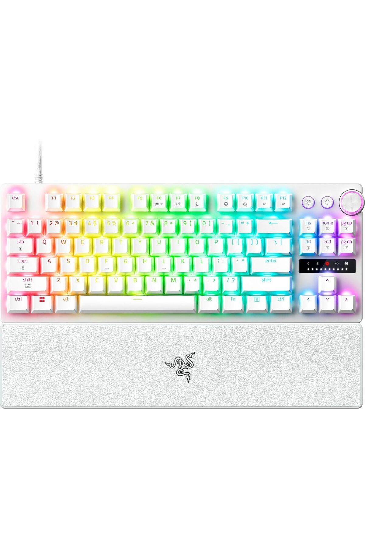 Razer Huntsman V3 Pro TKL 白・英字配列 RAZER Huntsman V3 Pro TKL Beyaz Mekanik Oyuncu Klavyesi 8KHz