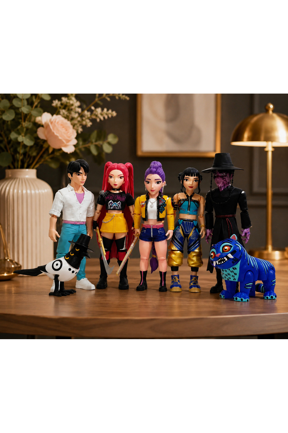 You Toys Kpop Demon Hunters 7li Set / Rumi+Mira+Zoey+Jinu+Demon
