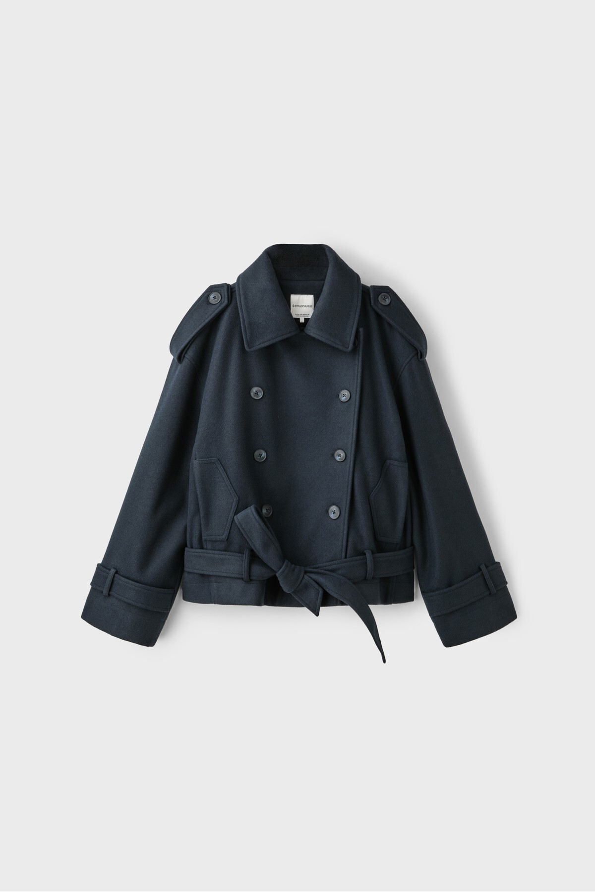 Stradivarius Yumuşak dokulu oversize trençkot görsel 6