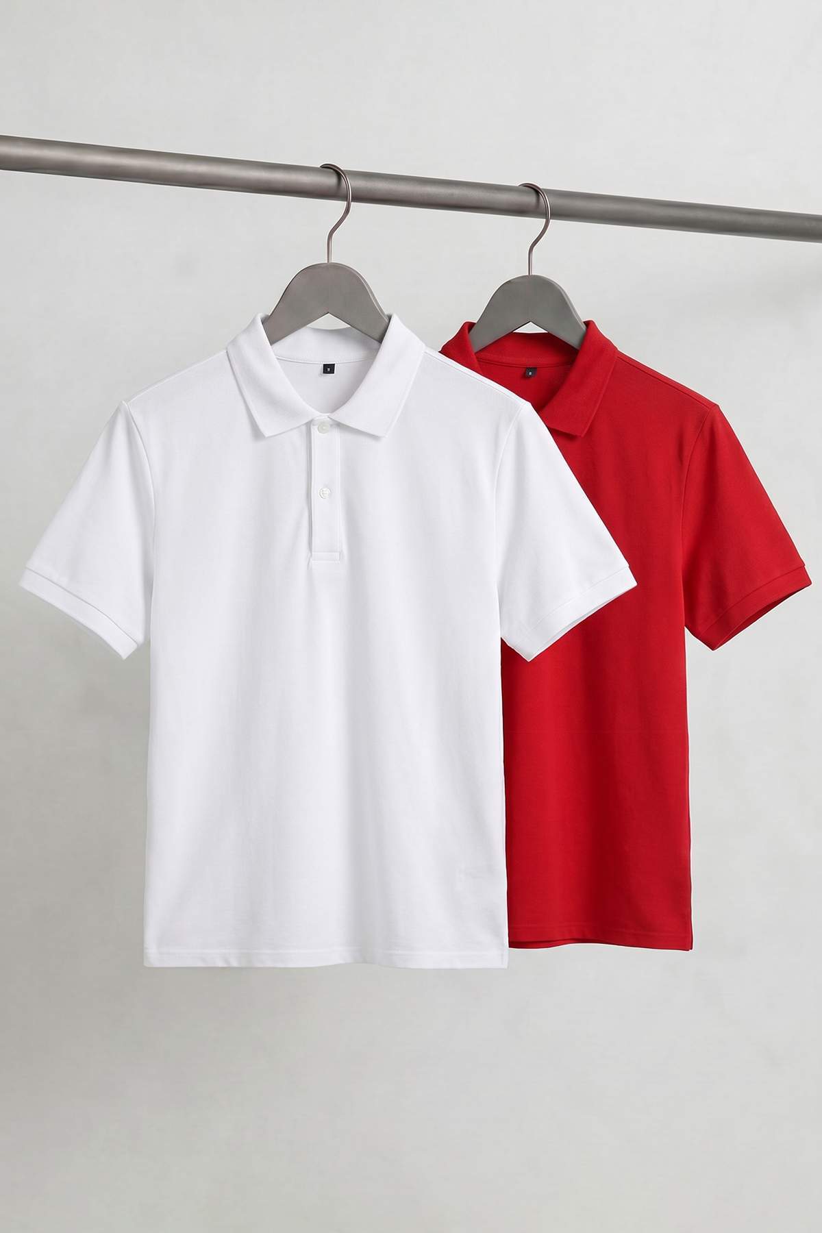 Trendyolmilla Man Kırmızı-Beyaz Regular Polo Yaka Düz Polo Yaka T-shirt TMNSS26PO00025