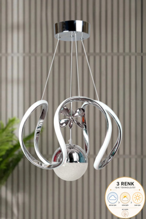 Luna Lighting Clasy Model Krom Kaplama 3 Renk Metal Salon Mutfak Oturma Yatak...