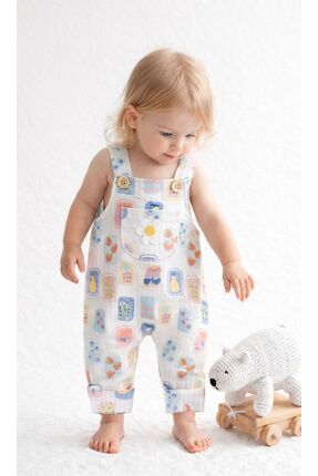 mandalinsbaby ÇİÇEKLİ KIZ BEBEK SALOPET