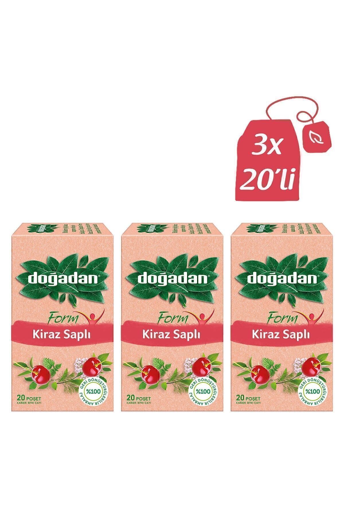 Doğadan *Form Cherry Stem Mixed Herbal Tea 20Pcs X 3 Pieces