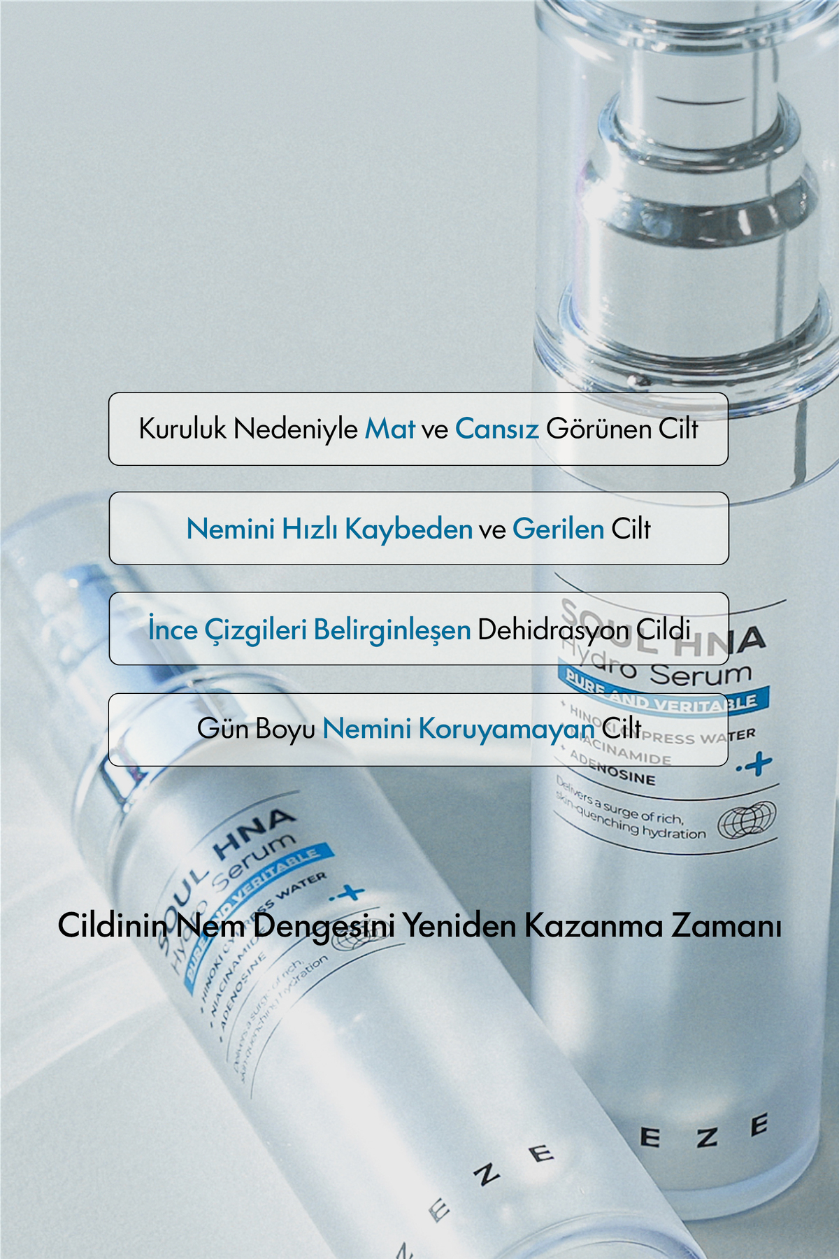 Soul HNA Hydro Serum, 30ml | Kuru Ciltler İçin, Hyaluronik Asit ve Niacinamid Serum — IZEZE-04 — تصویر 3 از 6