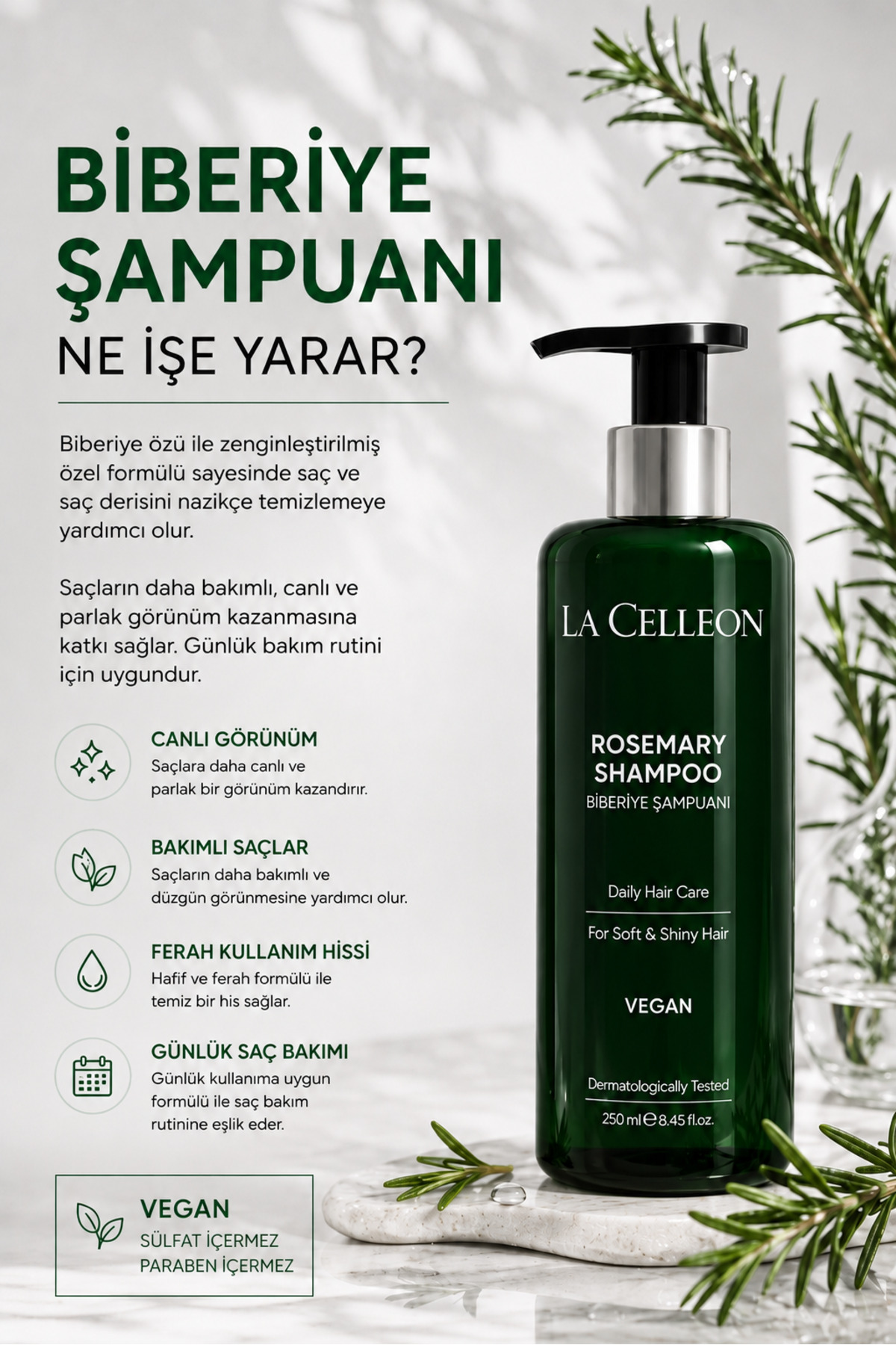 4’lü Saç Bakım Seti - Dökülmeye Eğilimli ve Yıpranmış Saçlar İçin Güçlendirici Bakım — LCL-SET-4LU-001 — تصویر 2 از 6
