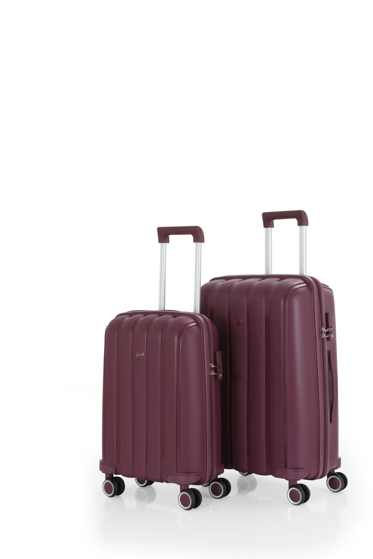 MÇS Polypropylene 2-Piece Suitcase Set Medium & Cabinet V305