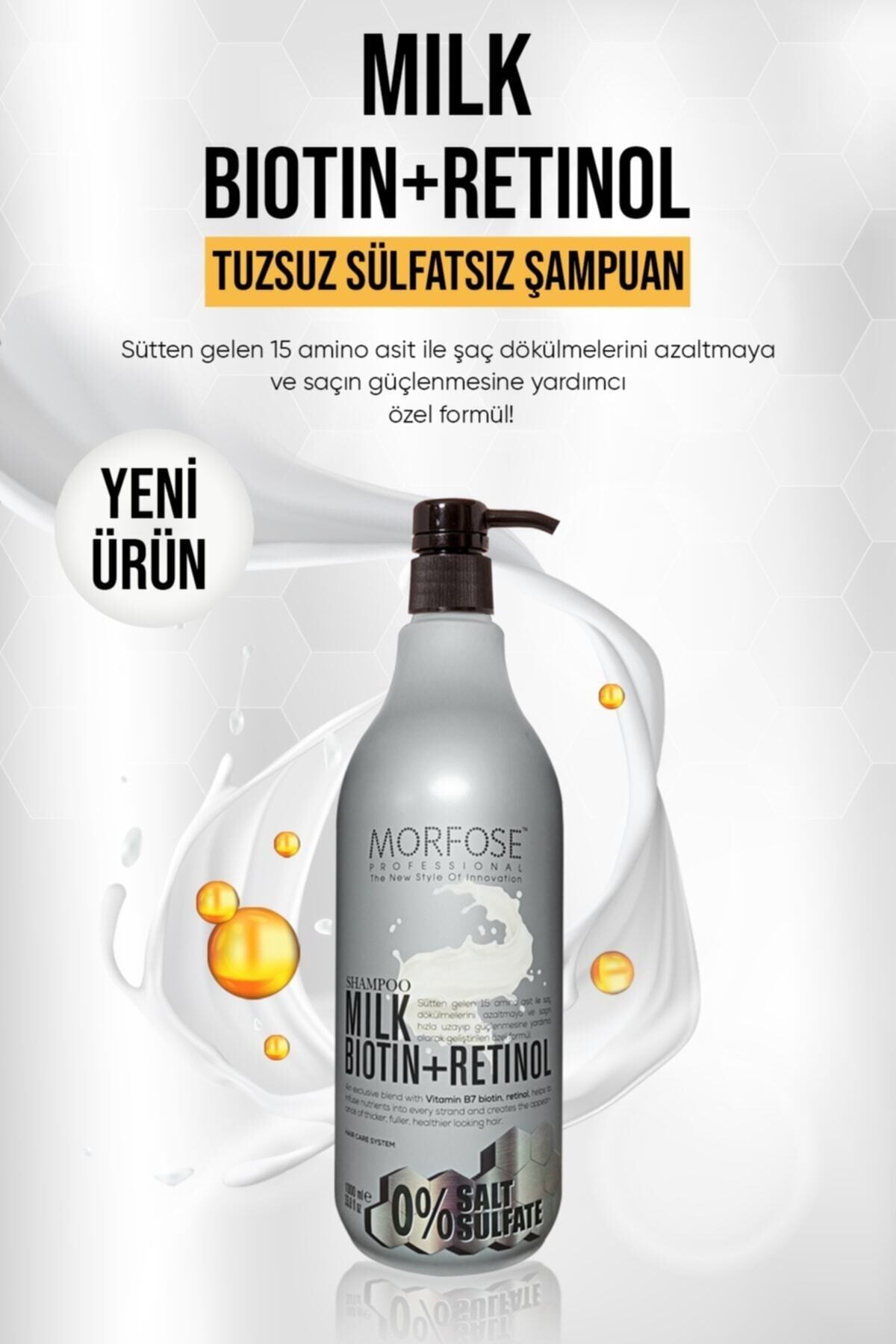 Sülfatsız Milk Biotin Retinol Içerikli Tuzsuz Şampuan 1000 ml — 1100005636 — تصویر 3 از 3