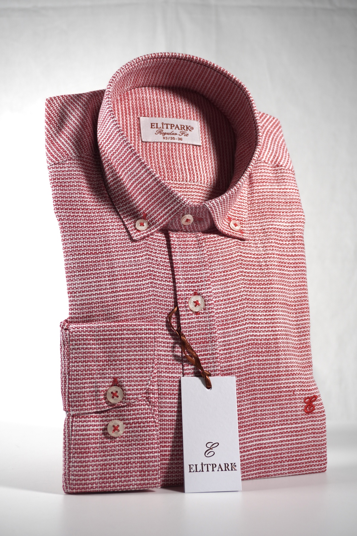 100% Cotton Rose Red Men's Shirt