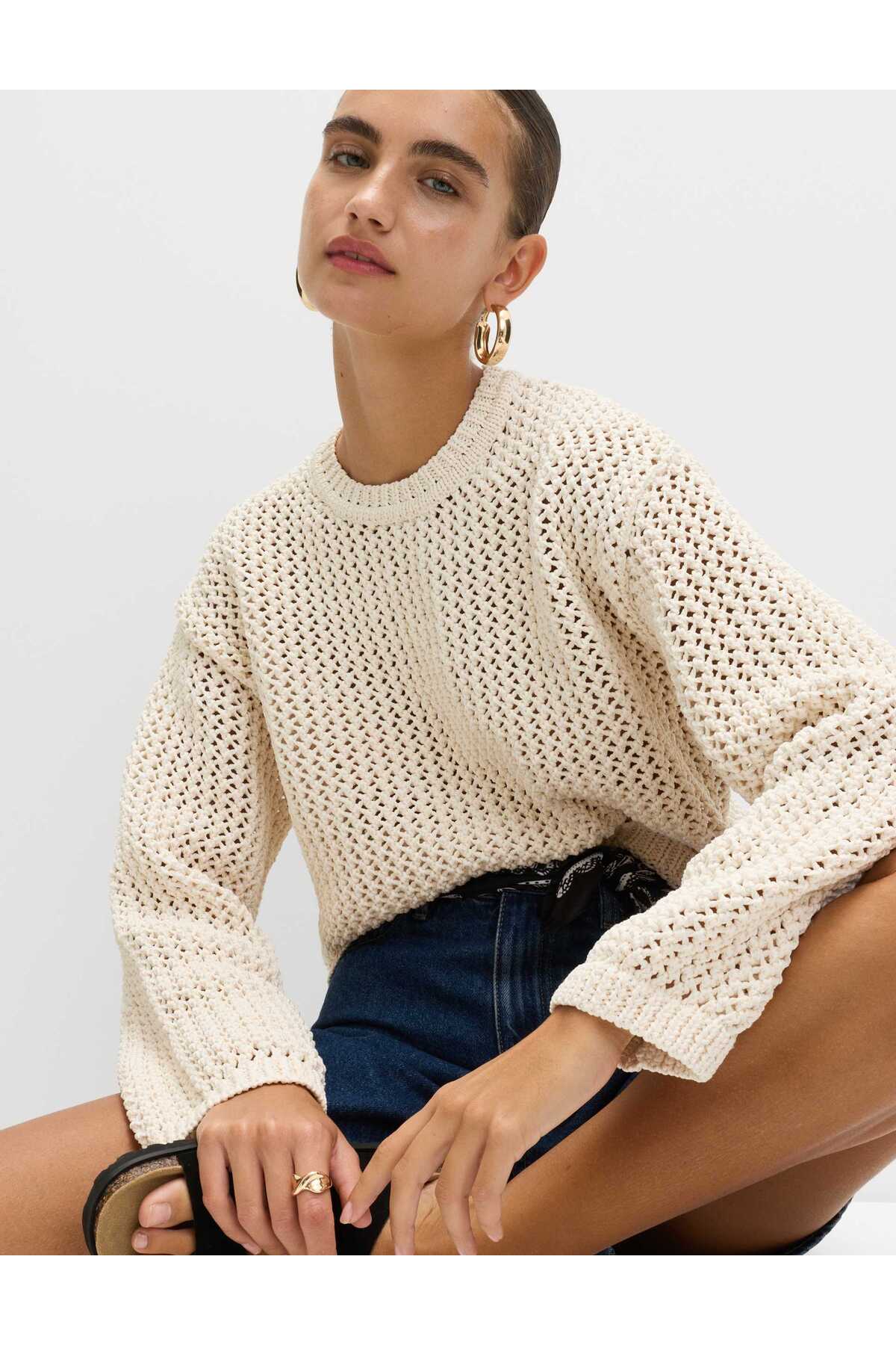 Marks & Spencer  Örgü Detaylı Triko Üst