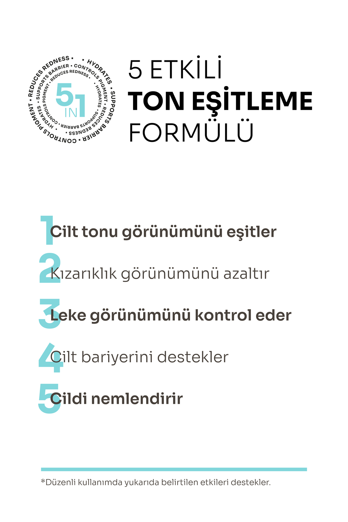 Leke Karşıtı Cilt Tonu Eşitleyici Serum | Alpha Arbutin ve Niacinamide İçeren Aydınlatıcı Bakım | 30 ml — Even Tone — تصویر 3 از 7