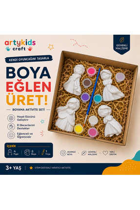 ArtyKids Craft Taş Tozu Boyama Kiti // Prensesler // Aile - Çocuk Aktivitesi