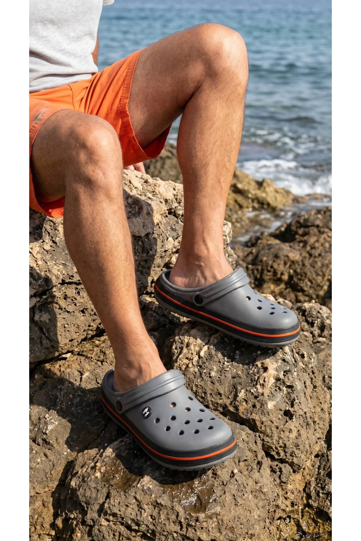Beyond Unisex Füme Crs Önü Kapalı Terlik 3cm BYNDCROCS01 görsel 6