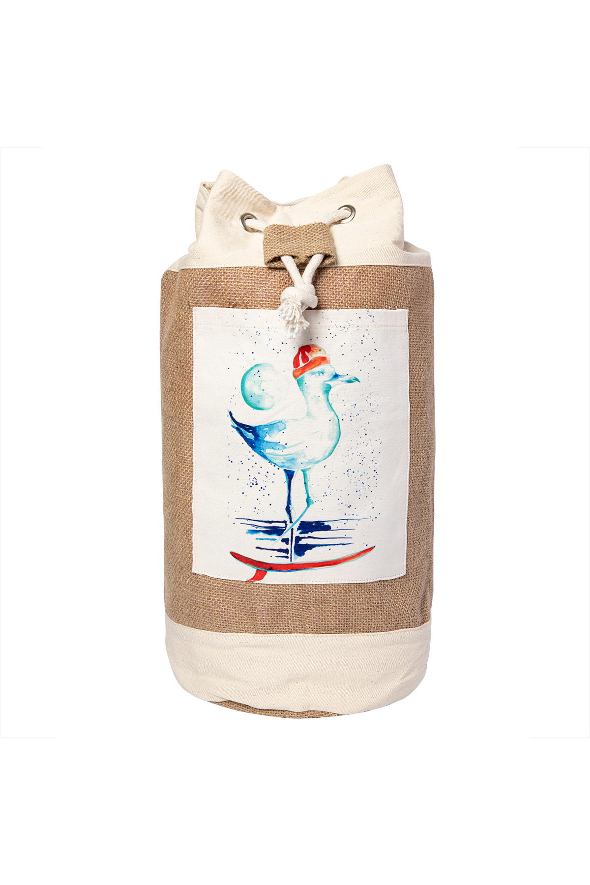 Sailor Seagull Jute Bag