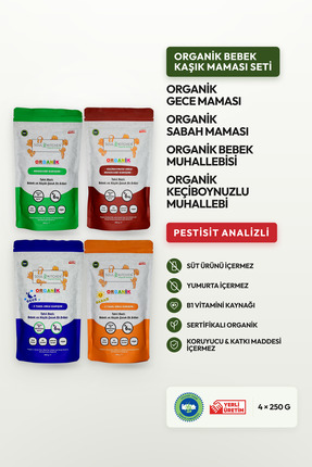 Soul Kitchen Organik Ürünler Organik Sertifikalı Bebek Kaşık Maması Tahıl Baz...