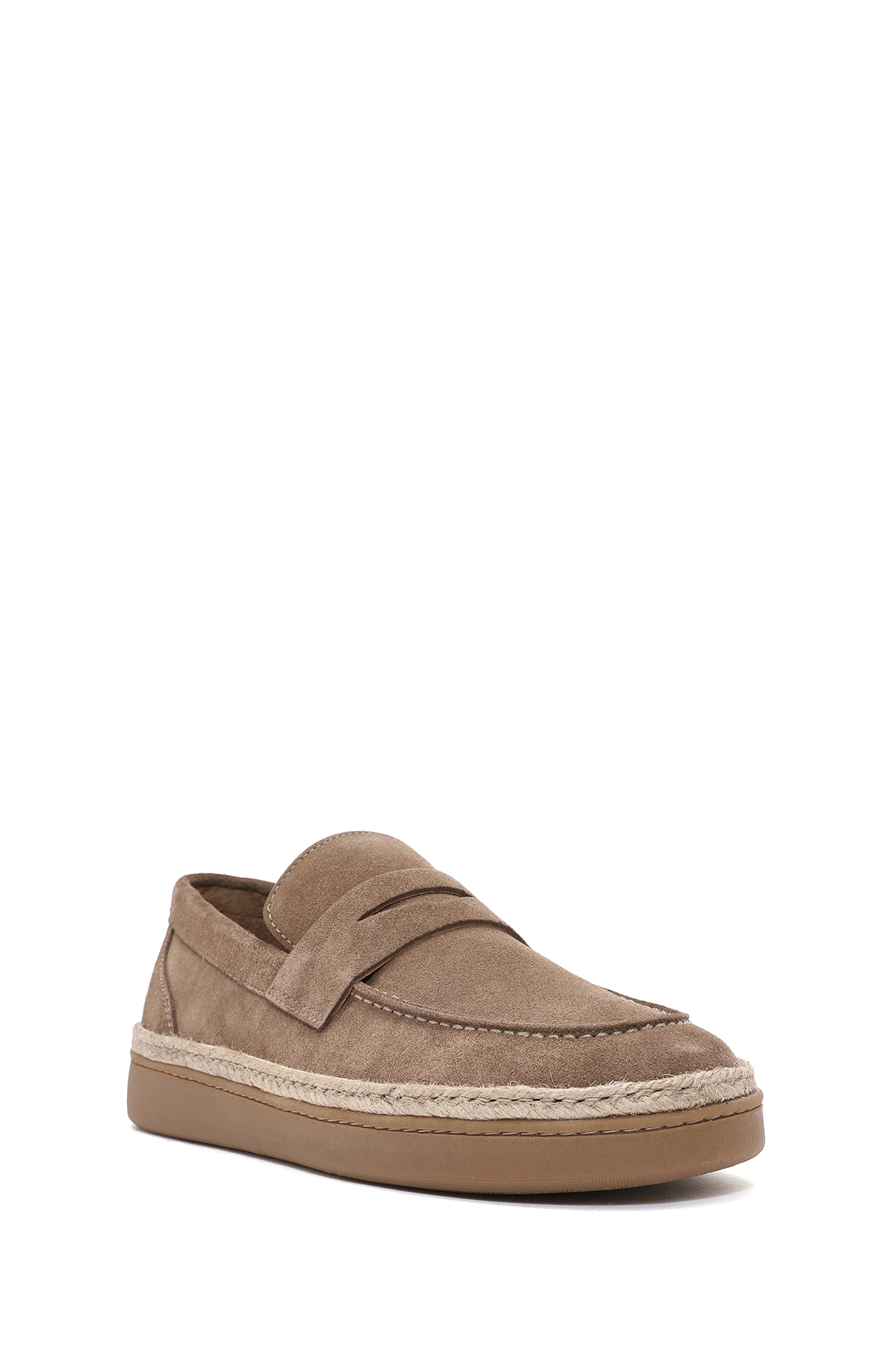 Derimod Erkek Vizon Süet Deri Loafer 26SFD631810 görsel 7