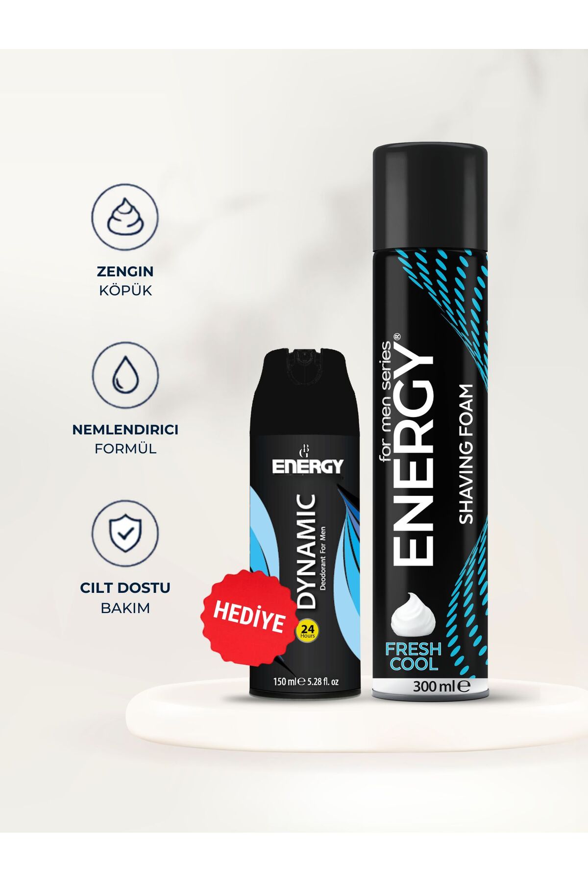 Energy Tıraş Köpüğü 300ml 'Erkek Deodorant Hediye' — TYC0WXILUN171799784983954