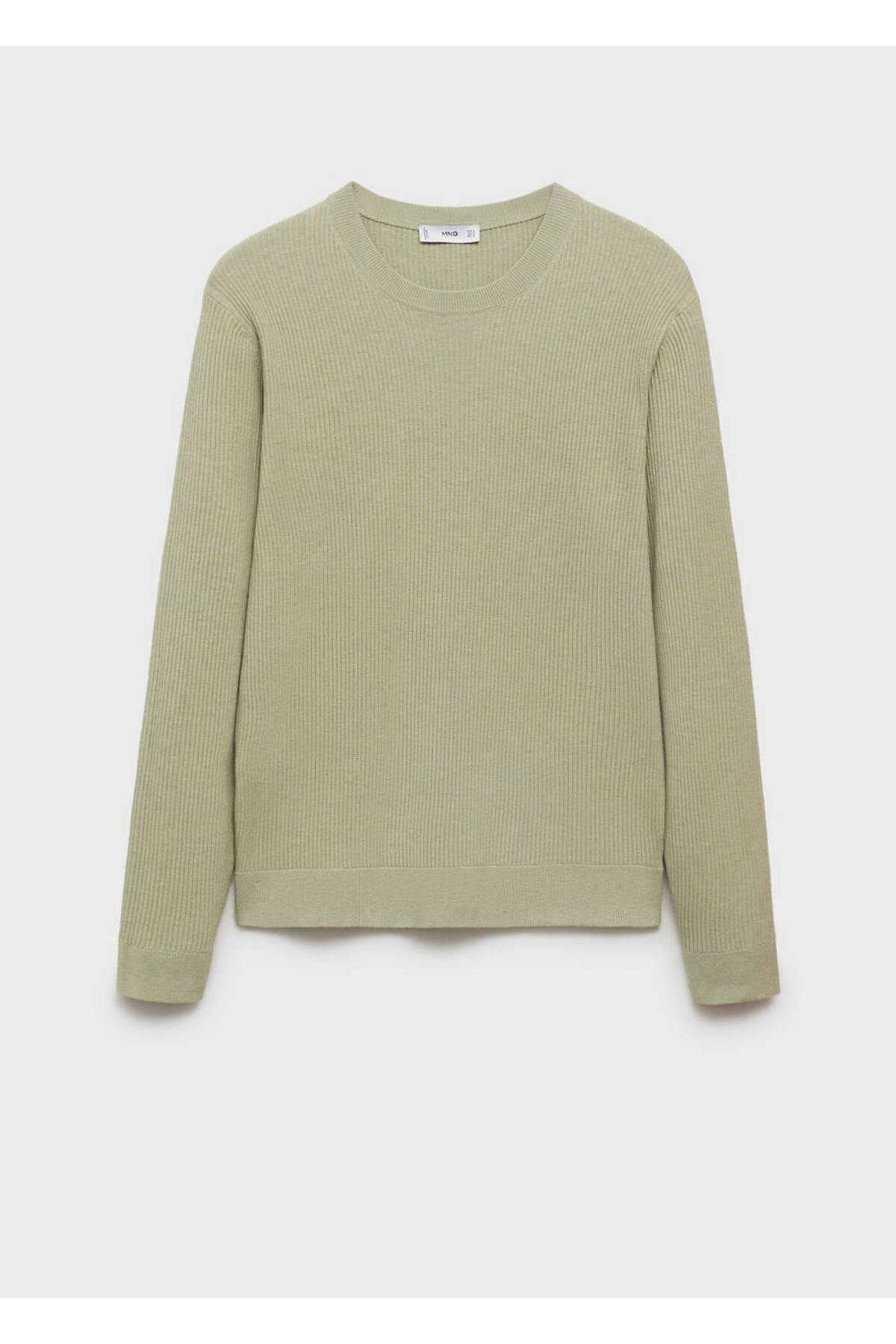 MANGO Man İnce triko ribana pamuklu kazak görsel 3