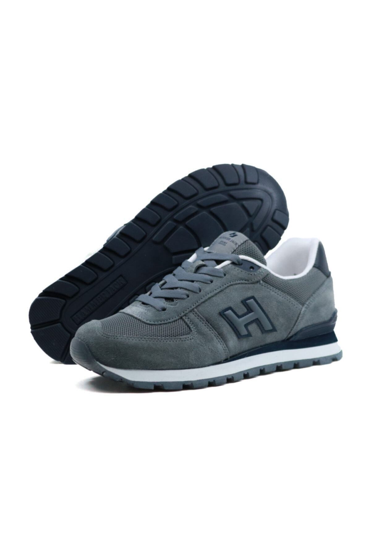 Hammer Jack Gri Peru Büyük Numara (46-47-48) Erkek Kadın Unisex Sneaker Günlük Spor Ayakkabı görsel 7