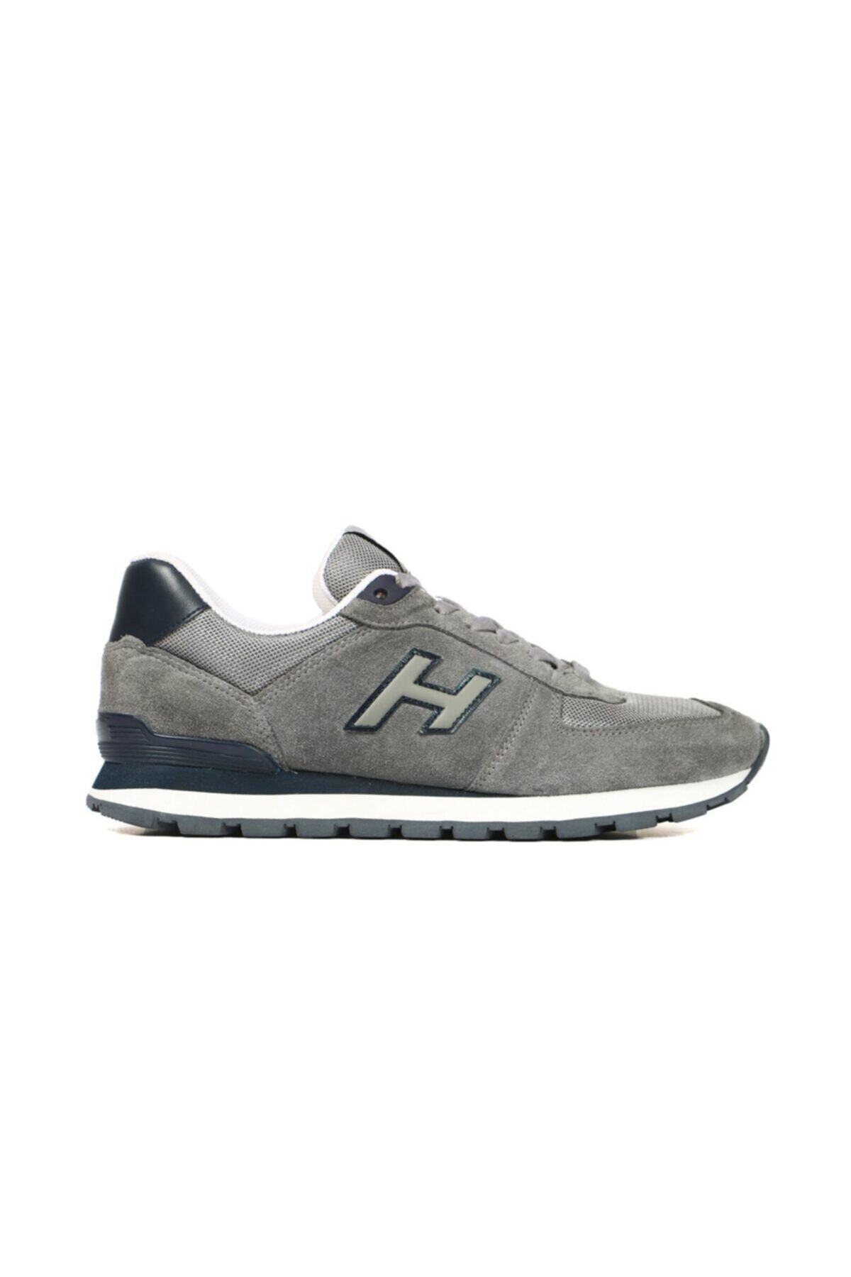 Hammer Jack Unisex Hakiki Deri Gri Peru Günlük Spor Ayakkabı görsel 4