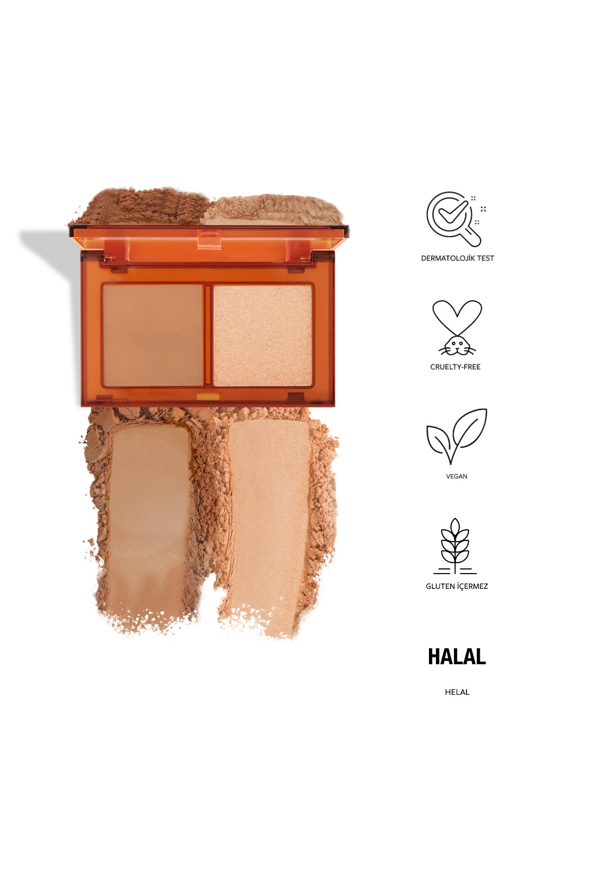 Profashıon Bronzer&hıghlıghter Set Sun Kıssed 01 — قهوه‌ای Set Sun Kissed — تصویر 3 از 3