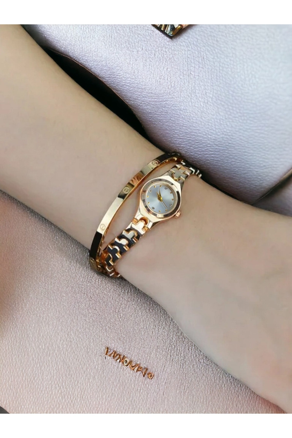 DARK BLANC Vintage Minimal Kol Saati Ince Bilekli Bayanlar Icin
