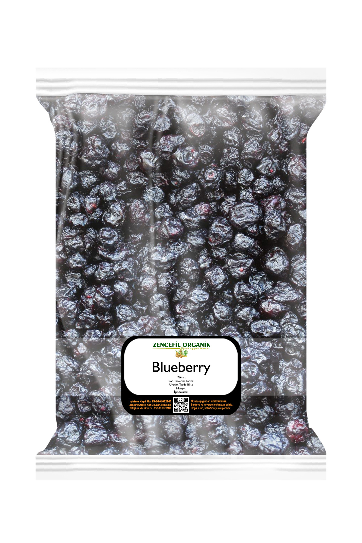 Zencefil Organik Blueberry 100 Gr. İthal Yaban Mersini Blue Berry