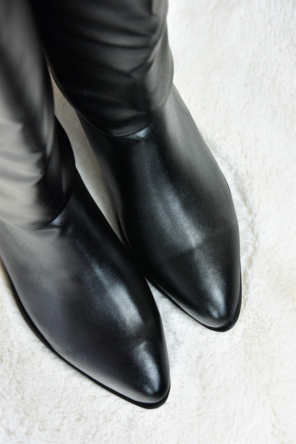 Fox Shoes Siyah Düz Taban Günlük Kadın Çizme L726600909 görsel 6