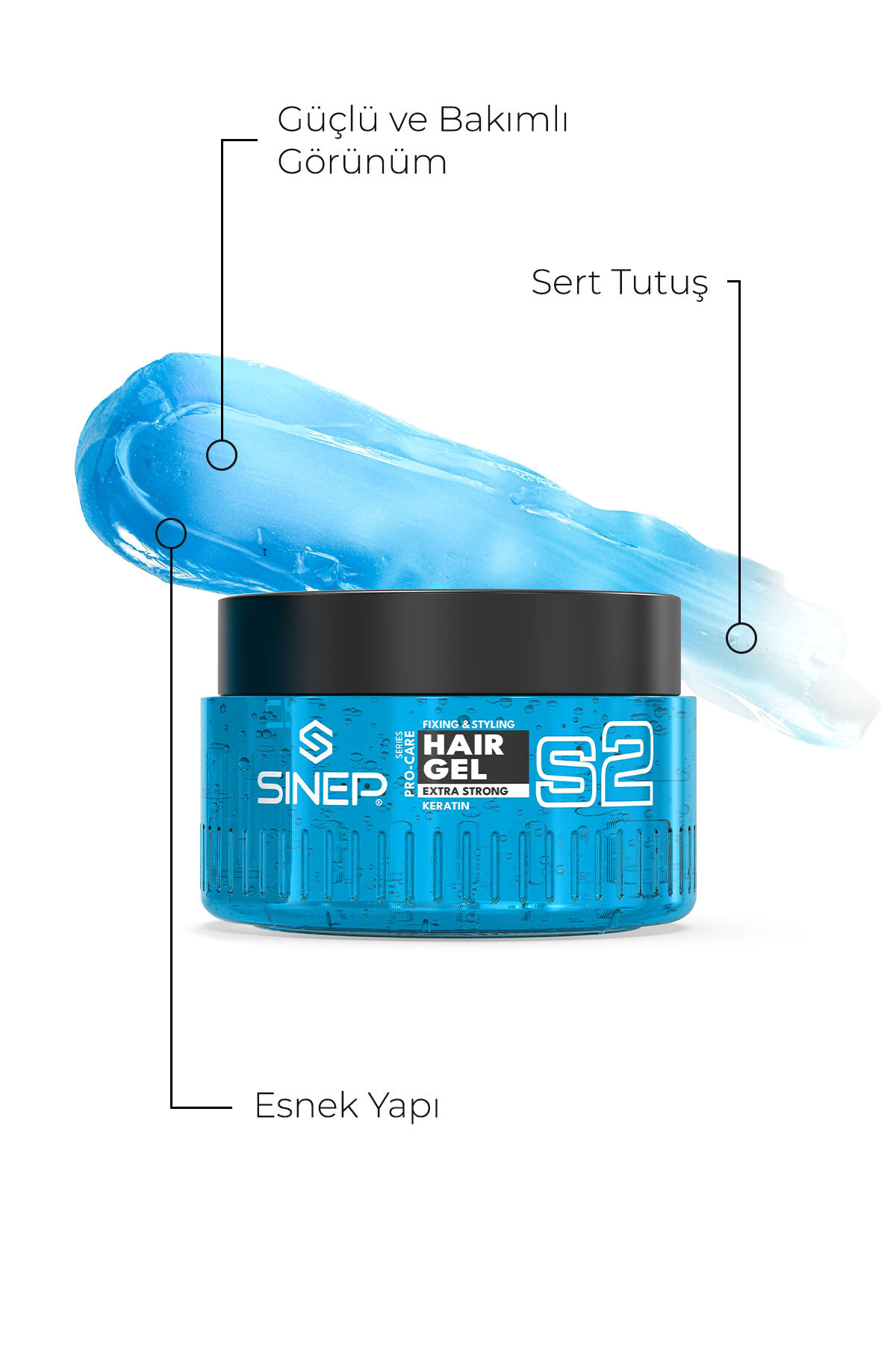 HAIR GEL 300 ML 3- EXTRA STRONG — SB.SS.0007.21296 — تصویر 2 از 5